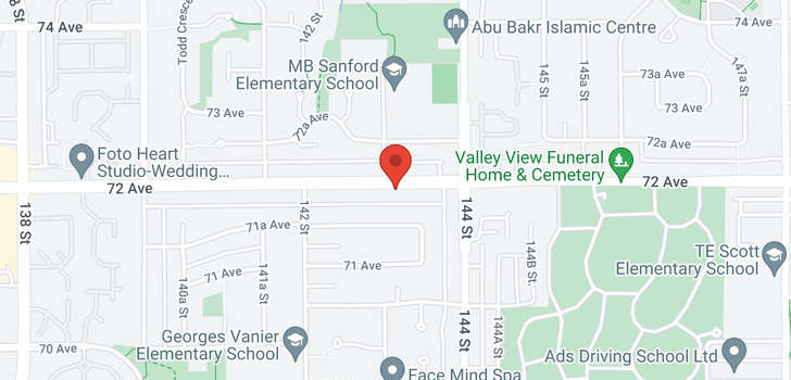 map of 14308 72 AVENUE
